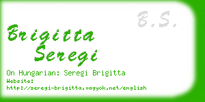 brigitta seregi business card